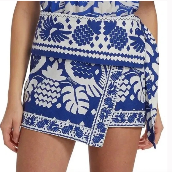 FARM Rio Jungle print wrap skirt, XS  GD1171 - Picture 2 of 8